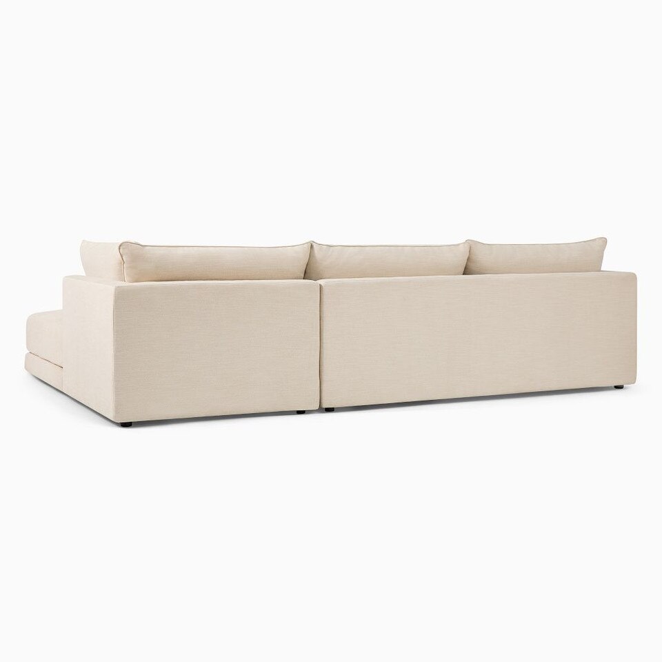 Melbourne 3Piece Ottoman Modular (295 cm) West Elm Australia